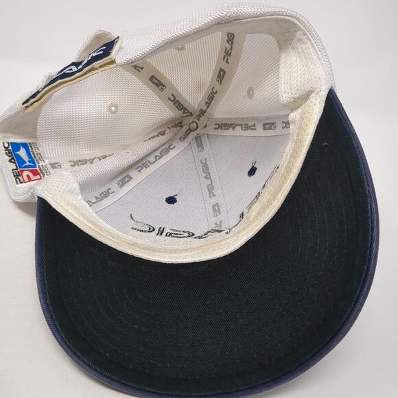 Pelagic High Performance Offshore Gear Strapback Baseball Cap Blue One Size - Picture 7 of 9